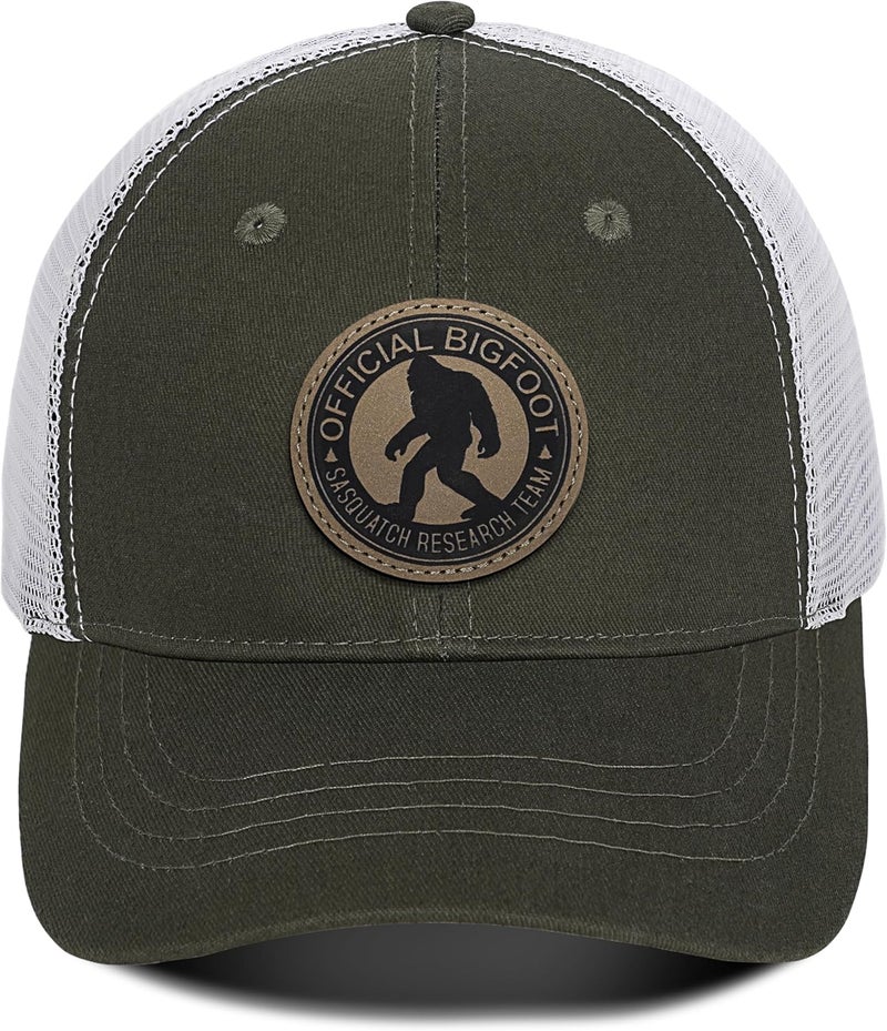 Kitcmat Store Mesh Bigfoot Hat for Men - Snapback Sasquatch Cap Adjustable Hunting & Hiking Hat Breathable Outdoor Gear - Image 2